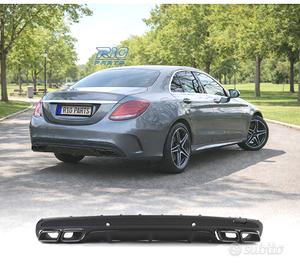 DIFUSORE MERCEDES CLASSE C W205 SEDAN 13-18 LOOK A