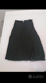 Gonna lunga pois nera trasparente 