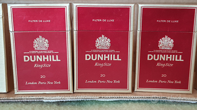 Dunhill 7 pacchetti vuoti 1984-85. Come nuovi