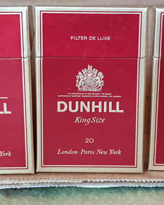 Dunhill 7 pacchetti vuoti 1984-85. Come nuovi