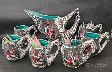 servizio in ceramica lavica repubblica san marino