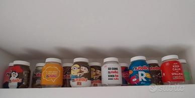 barattoli vuoti Nutella 