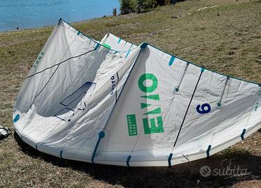Vela Kitesurf Duotone Evo Concept Blue 6 m² 2025