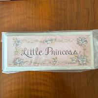 Targa bimba “Little Princess” | Shabby chic nuova
