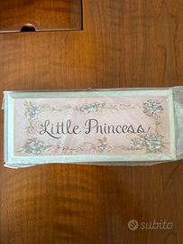 Targa bimba “Little Princess” | Shabby chic nuova