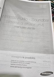 sistema audio soundbar Samsung