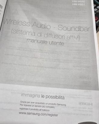 sistema audio soundbar Samsung