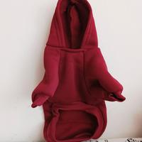 Felpa bordeaux per cagnolini piccoli, taglia M,