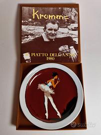 Piatto D'artista 1980 Edoardo Krumm
