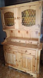 Vetrinetta e angolare in legno