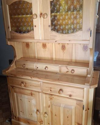 Vetrinetta e angolare in legno