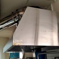 Cappa di aspirazione professionale H.90cm, L.45cm