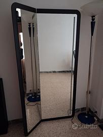 Specchio da sartoria a 2 ante con luci Led