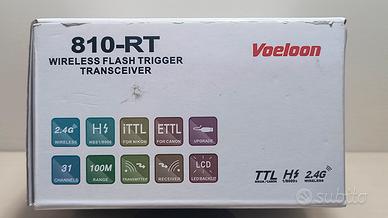 Trigger Voeloon 810-RT wireless per Nikon e Canon