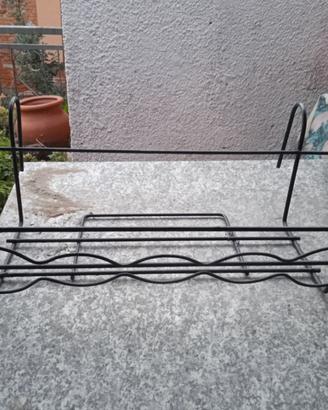 2 portavasi  balconiera in ferro battuto
