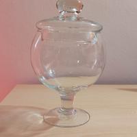 Vaso in vetro con coperchio