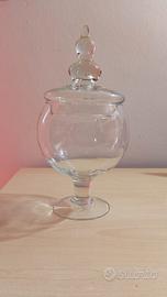 Vaso in vetro con coperchio