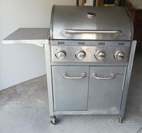 Barbecue a gas BroilMaster 4 bruciatori in acciaio