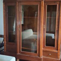 mobile libreria e vetrina ciliegio