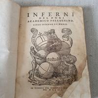 Antico libro Inferni del Doni