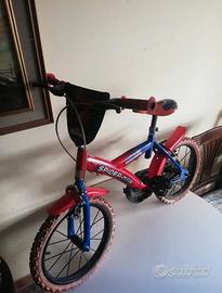 bici spiderman Marvel bimbo 
