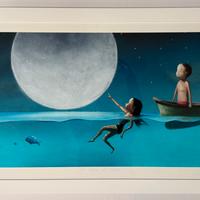 Quadro Fine Art Giclèe D. Santini al chiar di luna