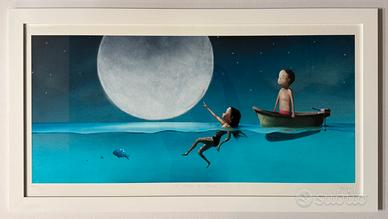 Quadro Fine Art Giclèe D. Santini al chiar di luna