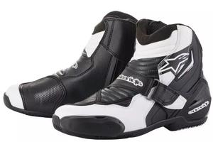 SCARPE ALPINESTARS SMX-1 R BLK WHT GRAPHIC mis. 44