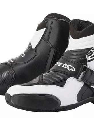 SCARPE ALPINESTARS SMX-1 R BLK WHT GRAPHIC mis. 44