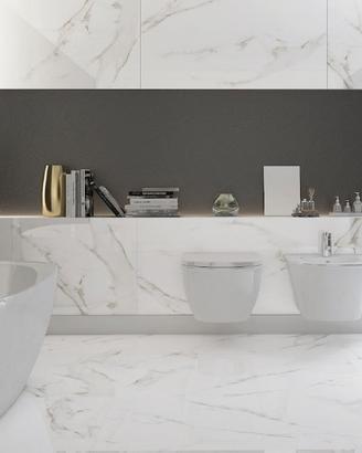 piastrelle gres porcellanato effetto marmo 76mq