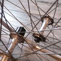 Coppia cerchi 26 con mozzi Shimano XT Vintage