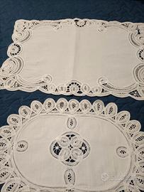 Set centrini lavoro a tombolo 