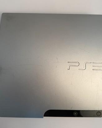 Ps3 slim 320 gb silver completa di cavi e pad