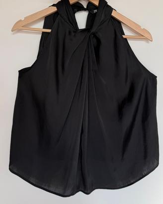 Top nero halter Zara