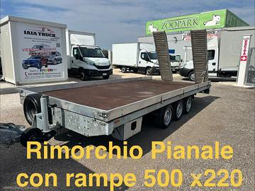 IVECO LONGO CARRELLO RIMORCHIO PIANALE 35Q.LI 3 AS