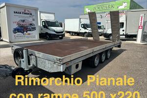 IVECO LONGO CARRELLO RIMORCHIO PIANALE 35Q.LI 3 AS
