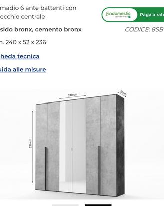 Armadio 6 ante mondo convenienza
