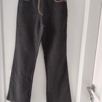 Jeans a zampa donna Stile noir Taglia 42 Nuovo 