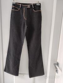 Jeans a zampa donna Stile noir Taglia 42 Nuovo 