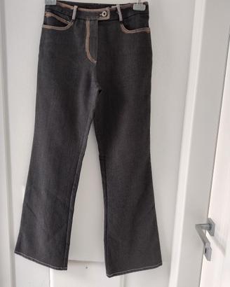 Jeans a zampa donna Stile noir Taglia 42 Nuovo 