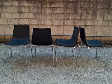 Set 4 Sedie Design Moderno in Poliuretano Elastico
