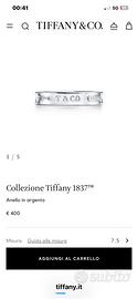 anello stretto Tiffany 1837 in argento sterling