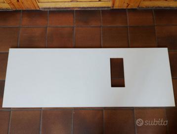 Top Melaminico"Gola system"colore ghiaccio/bianco