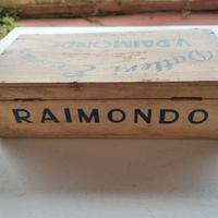 Cassetta in legno vintage anni 50