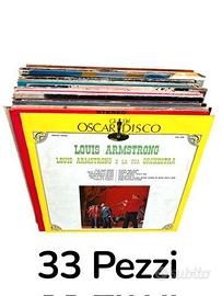 lotto blocco di vinili dischi anni 70 80 33 pezzi