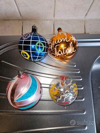Palle di Natale in vetro soffiato anni 60