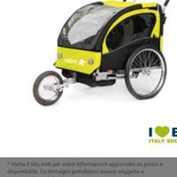 Carrellino bimbi bici a due ruote trasformabile