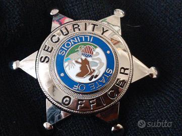 US POLICE BADGE POLIZIA DISTINTIVO STATE ILLINOIS