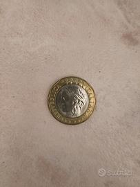 Moneta 1000 lire del 1997 errore di conio