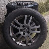 ruote neve complete di cerchio in alluminio